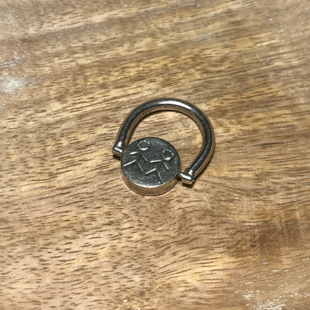 Friends Swivel Spinner 925 Sterling Silver Pendant